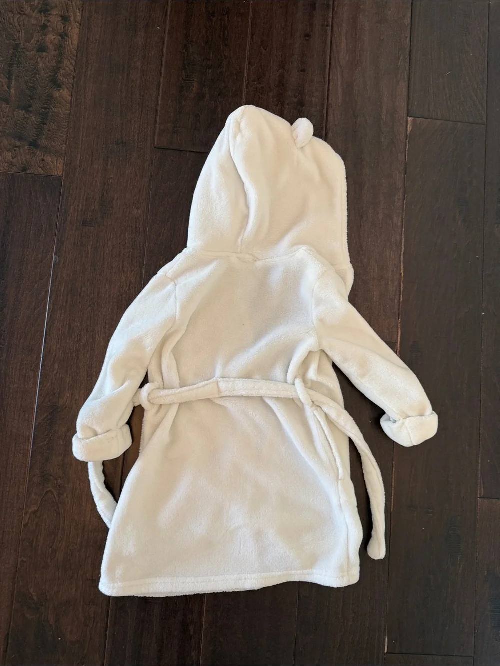 Baby Gap Gender Neutral Plush Hooded Bath Robe in Cream